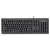 Kensington Keyboard for Life Slim Spill-Safe Keyboard, 104 Keys, Black K64370A